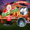 imageOurWarm 6 FT Christmas Inflatable Outdoor Decoration Inflatable Santa Claus Decor with Detachable Banner Christmas Blow Up Yard Decorations for Outdoor Indoor Garden Yard Lawn Xmas Decorations