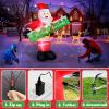 imageOurWarm 6 FT Christmas Inflatable Outdoor Decoration Inflatable Santa Claus Decor with Detachable Banner Christmas Blow Up Yard Decorations for Outdoor Indoor Garden Yard Lawn Xmas Decorations