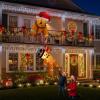 imageOurWarm 7FT Christmas Inflatable Outdoor Decoration Climbing Gingerbread Inflatable Christmas Blow Up Yard Decorations with LEDs Outdoor Christmas Inflatables for Indoor Roof Tree Lawn Xmas Decor