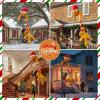 imageOurWarm 7FT Christmas Inflatable Outdoor Decoration Climbing Gingerbread Inflatable Christmas Blow Up Yard Decorations with LEDs Outdoor Christmas Inflatables for Indoor Roof Tree Lawn Xmas Decor