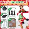imageOurWarm 8FT Hanging Christmas Inflatables Outdoor Decorations Climbing Santa and Reindeer ampamp Dog Christmas Blow Ups Inflatable with Builtin LEDs for Lawn Balcony Window Xmas Yard Decorations