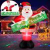 imageOurWarm 6 FT Christmas Inflatable Outdoor Decoration Inflatable Santa Claus Decor with Detachable Banner Christmas Blow Up Yard Decorations for Outdoor Indoor Garden Yard Lawn Xmas Decorations