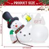 imageOurWarm 10FT Christmas Inflatable Outdoor Decoration Giant Funny Lounging Inflatable Snowman with Builtin LED Lights Blow Up Christmas Yard Decorations Outdoor for Xmas Lawn Garden Holiday Party