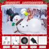 imageOurWarm 10FT Christmas Inflatable Outdoor Decoration Giant Funny Lounging Inflatable Snowman with Builtin LED Lights Blow Up Christmas Yard Decorations Outdoor for Xmas Lawn Garden Holiday Party