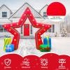 imageOurWarm 10FT Christmas Outdoor Inflatable Decoration Giant Pentagram Archway Yard Inflatable Decoration with Built in LED Lights Blow Up Xmas Decor for Lawn Patio Garden Yard Decor