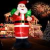 imageOurWarm 14FT Giant Christmas Inflatables Outdoor Decoration Santa Claus Christmas Blow Ups with Gift Bag Christmas Tree and LED Lights Xmas Decor Outdoor for Outside Garden Lawn Holiday Party