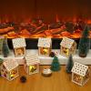 imageOurWarm 24 PCS DIY Christmas Village Sets with 12 Gingerbread House Kit 12 Colored Pens Wooden Christmas Village Houses with 6 Styles Christmas Houses Village for Winter Christmas Table Decorations