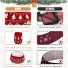 imageOurWarm 28 inch Christmas Tree Collar Knit Red Christmas Tree Collars for Artificial Trees Adjustable Tree Skirt Collar Base for 6ft 75ft 9ft Trees Holiday Home Indoor Xmas Tree Decorations