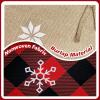 imageOurWarm 72 Inch Christmas Tree Skirt Buffalo Plaid Tree Skirt for 75 ft Tree to 12ft Tree Double Sided Burlap Tree Skirt Snowflake Xmas Tree Skirts for Winter Rustic Boho Farmhouse Tree Decor