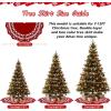 imageOurWarm 72 Inch Christmas Tree Skirt Knit Tree Skirt for 75 ft Tree to 12ft Tree Double Sided Large Knitted Tree Skirt Xmas Tree Skirts for Winter Indoor Holiday Party Christmas Tree Decorations