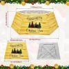 imageOurWarm Christmas Tree Collar Hexagon Christmas Tree Ring 28quot Fabric Collapsible Trees Skirt Rustic DoubleSided Christmas Trees Box Base for Home Festive Xmas Decorations