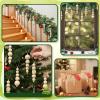 imageOurwarm 24PCS Christmas Tree Ornaments Christmas Wooden Beads Decorations Natural Wooden Christmas Tree Wall Hanging Decorations Bohemian and Farmhouse Style Christmas Home Decor