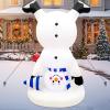 imageOurWarm 6FT Christmas Inflatables Outdoor Decorations Upside Down Inflatable Snowman Outdoor with Builtin LEDs Christmas Blow Up Yard Decorations for Lawn Garden Party Display6FT Snowman