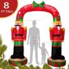 imageOurWarm 8FT Christmas Inflatables Outdoor Decorations Large Nutcracker Soldier Archway Blow Up Yard Decorations with LED Lights Giant Inflatable Archway for Outdoor Christmas Holiday Garden Lawn