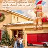 imageOurWarm 10FT Giant Christmas Inflatables Outdoor Decorations Sitting Gingerbread Inflatable Builtin LED Lights Gingerbread Blow Up Yard Decorations for Roof Garden Lawn Home Xmas Holiday Party10FT Gingerbread