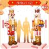imageOurWarm 2 Pcs 8FT Merry Christmas Inflatable Outdoor Decoration Inflatable Nutcracker Christmas Decor with Builtin LEDs ampamp 3 Small Gingerbread Christmas Blow Up Yard Decorations for Xmas Porch Lawn2Pcs Nutcracker Inflatable