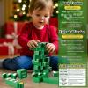 imageOurWarm Wooden Blocks Stacking Game Tumbling Tower and Balance Christmas Board Games Family Games for Kids and Adults Ages 6 Christmas Tree Wood Blocks Party Kid Games for Family