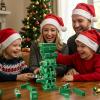 imageOurWarm Wooden Blocks Stacking Game Tumbling Tower and Balance Christmas Board Games Family Games for Kids and Adults Ages 6 Christmas Tree Wood Blocks Party Kid Games for Family
