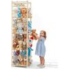 imageOurWarm Stuffed Animal Storage ampamp Organizer 685 Inch Large Wooden Zoo Stuffed Animal Holder with Wheels Kids Toy Storage Organizer for Nursery Storage Toddler Rooms Playrooms Bedroom Organization