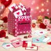 imageOurWarm Valentines Day Boxes for Kids 32 Valentine Day Cards for Kids Classroom with DIY Valentine Mailbox Heart Valentines Boxes for Kids Toddlers Girls Classroom Cards Exchange Party Favors