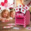 imageOurWarm Valentines Day Boxes for Kids 32 Valentine Day Cards for Kids Classroom with DIY Valentine Mailbox Heart Valentines Boxes for Kids Toddlers Girls Classroom Cards Exchange Party Favors