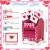 imageOurWarm Valentines Day Boxes for Kids 32 Valentine Day Cards for Kids Classroom with DIY Valentine Mailbox Heart Valentines Boxes for Kids Toddlers Girls Classroom Cards Exchange Party Favors