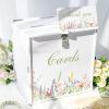 imageOurWarm White Wedding Card Box with Lock PVC Gift Card Box for Wedding Decorations Reception Money Gift Boxes for Party Baby Shower Anniversary Bridal Graduation Decor