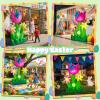 imageOurWarm 6FT Easter Inflatables Outdoor Decorations Spring Inflatable Tulip Flowers with Builtin LED Lights Easter Blow Up Yard Decorations for Lawn Garden Yard Party and Seasonal Outdoor Decor