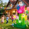 imageOurWarm 6FT Easter Inflatables Outdoor Decorations Spring Inflatable Tulip Flowers with Builtin LED Lights Easter Blow Up Yard Decorations for Lawn Garden Yard Party and Seasonal Outdoor Decor
