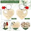 image:imageOurWarm Wedding Favors for Guests Bulk 100 Wood Heart Puzzle Keychains Wedding Souvenirs Gifts with Thank You Cards and Organza Bags Bridal Shower Party Favors for Guests