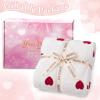 image:imageOurWarm Anniversary Couple Gifts for Women Soft Fleece Throw Blanket Snuggle Sac Heart Love Throw Blanket 50x60 in Birthday Wedding Romantic Gifts for Her Wife Girlfriend Husband Boyfriend Present