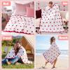 image:imageOurWarm Anniversary Couple Gifts for Women Soft Fleece Throw Blanket Snuggle Sac Heart Love Throw Blanket 50x60 in Birthday Wedding Romantic Gifts for Her Wife Girlfriend Husband Boyfriend Present