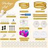 image:imageOurWarm Balloon Arch Kit with Balloon Pump Electric 82FT amp 5FT Gold Half Balloon Arch Stand with Base Free Bending Arch Frame Backdrop for Wedding Birthday Party Baby Shower Graduation DecorationGold Half Balloon Arch with Pump