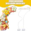 image:imageOurWarm Balloon Arch Kit with Balloon Pump Electric 82FT amp 5FT Gold Half Balloon Arch Stand with Base Free Bending Arch Frame Backdrop for Wedding Birthday Party Baby Shower Graduation DecorationWhite Half Balloon Arch