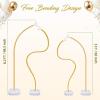 image:imageOurWarm Balloon Arch Kit with Balloon Pump Electric 82FT amp 5FT Gold Half Balloon Arch Stand with Base Free Bending Arch Frame Backdrop for Wedding Birthday Party Baby Shower Graduation DecorationGold Half Balloon Arch with Pump