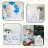 image:imageOurWarm Black Wedding Card Box with Lock Elegant PVC Card Boxes for Wedding Decorations for Reception Secure amp Versatile Gift Boxes Ideal as Honeymoon Fund Box for Parties and EventsWhite