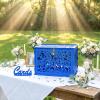 image:imageOurWarm Black Wedding Card Box with Lock Elegant PVC Card Boxes for Wedding Decorations for Reception Secure amp Versatile Gift Boxes Ideal as Honeymoon Fund Box for Parties and EventsBlue