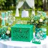 image:imageOurWarm Black Wedding Card Box with Lock Elegant PVC Card Boxes for Wedding Decorations for Reception Secure amp Versatile Gift Boxes Ideal as Honeymoon Fund Box for Parties and EventsGreen