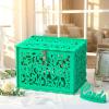 image:imageOurWarm Black Wedding Card Box with Lock Elegant PVC Card Boxes for Wedding Decorations for Reception Secure amp Versatile Gift Boxes Ideal as Honeymoon Fund Box for Parties and EventsGreen