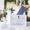 image:imageOurWarm Black Wedding Card Box with Lock Elegant PVC Card Boxes for Wedding Decorations for Reception Secure amp Versatile Gift Boxes Ideal as Honeymoon Fund Box for Parties and EventsWhite