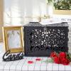 image:imageOurWarm Black Wedding Card Box with Lock Elegant PVC Card Boxes for Wedding Decorations for Reception Secure amp Versatile Gift Boxes Ideal as Honeymoon Fund Box for Parties and EventsBlack