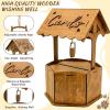 image:imageOurWarm Brown Wood Wishing Well Wedding Card Box for Reception Rustic Wooden Boxes Money Gift Card Box for Party Wedding Decorations Birthday amp Baby Shower DecorBrown