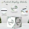 image:imageOurWarm Greenery Wedding Card Box Cardboard Gift Card Box Holder for Wedding Reception Envelope Money Card Receiving Box for Party Graduation Birthday Baby Shower Decorations 78 x 78 x 78