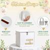 image:imageOurWarm Wedding Card Box with Lock Sage Green Acrylic Card Box for Wedding with 3D Raised Lettering Large Envelope Money Gift Card Box for Party Graduation Birthday Baby Shower Wedding DecorationsWhite