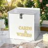 image:imageOurWarm Wedding Card Box with Lock Sage Green Acrylic Card Box for Wedding with 3D Raised Lettering Large Envelope Money Gift Card Box for Party Graduation Birthday Baby Shower Wedding DecorationsWhite
