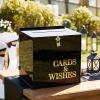 image:imageOurWarm Wedding Card Box with Lock Sage Green Acrylic Card Box for Wedding with 3D Raised Lettering Large Envelope Money Gift Card Box for Party Graduation Birthday Baby Shower Wedding DecorationsBlack