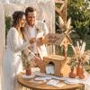 image:imageOurWarm Wooden Wishing Well Wedding Card Box with Lock amp Flower Trough Brown Wedding Card Boxes for Reception Rustic Box for Cards at a Party for Birthday Graduation Baby Shower Reception Decor