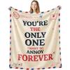 image:imageOurWarm Anniversary Couple Gifts for Women Soft Fleece Throw Blanket 50x60 in Birthday Wedding Romantic Gifts for Wife Husband Girlfriend Boyfriend I Love You Present Gift for Him Her