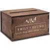 image:imageOurWarm Customized Wooden Wedding Card Box with Lid Upgraded Buckle Assembly Elegant Card Box for Wedding DecorA