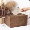 image:imageOurWarm Customized Wooden Wedding Card Box with Lid Upgraded Buckle Assembly Elegant Card Box for Wedding DecorD